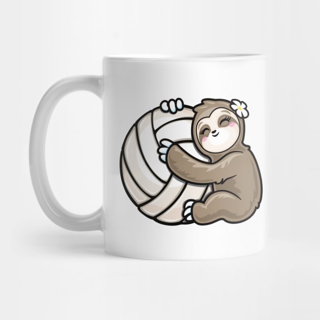 girls volleyball sloth lover by PnJ